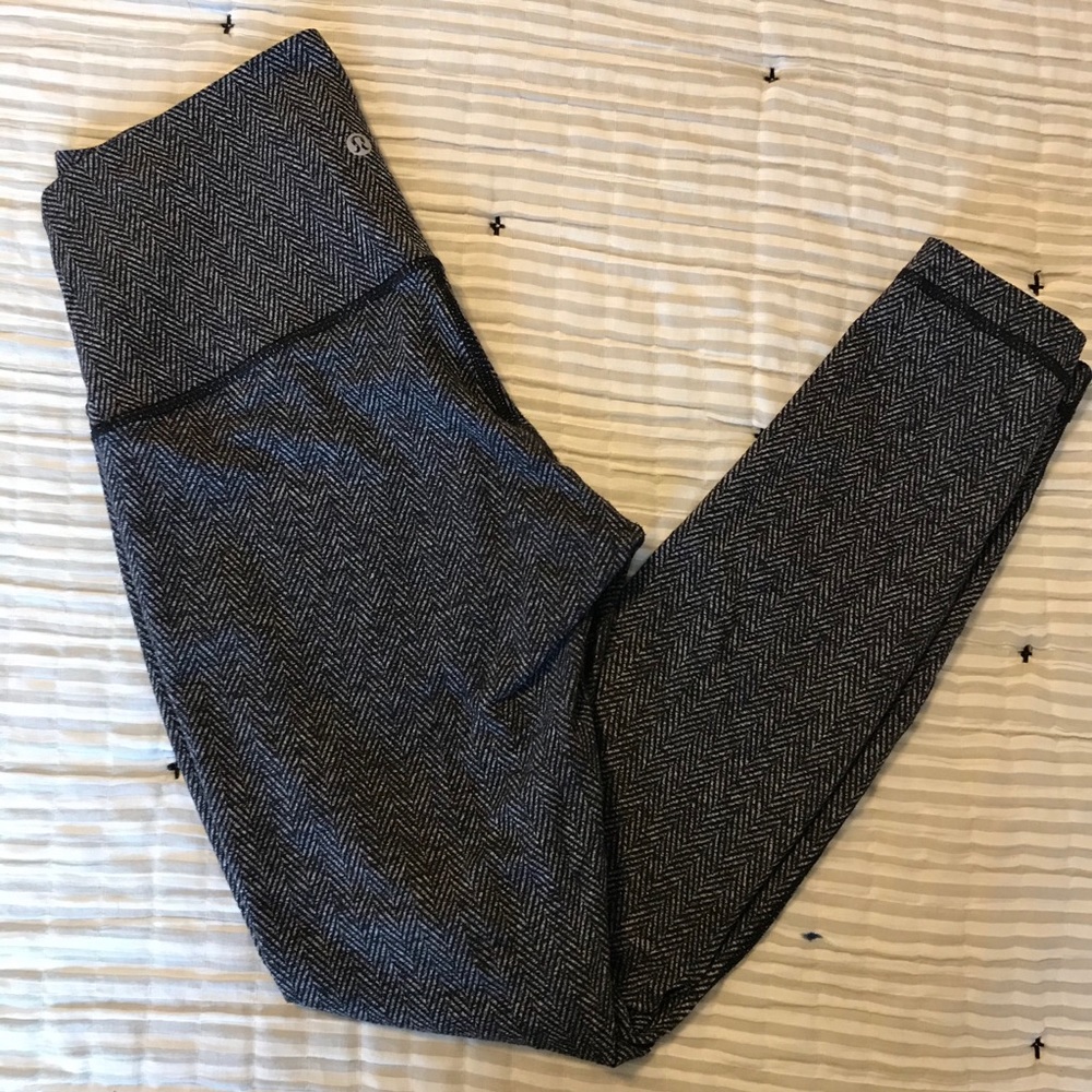 Lululemon High Rise Herringbone Wunder Under